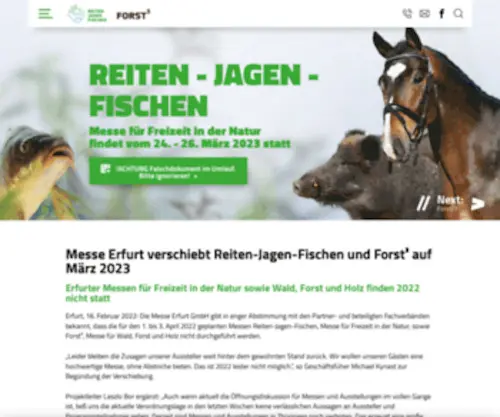 Reiten-Jagen-Fischen.de(Jagdmesse » Anglermesse » Forstmesse » Reitsportmesse ✓ Reiten Jagen Fischen + Forst³ ✓ 15) Screenshot