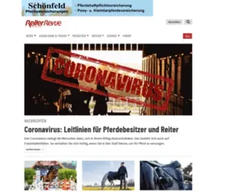 Reiterrevue.de(Das Fachmagazin f) Screenshot