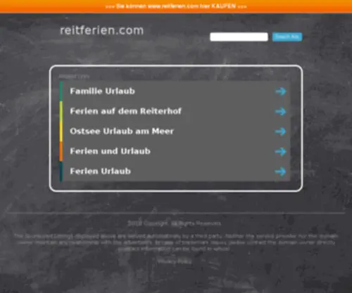 Reitferien.com(reitferien) Screenshot