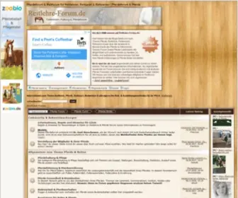 Reitlehre-Forum.de(Pferdeforum & Reitforum für Reitlehren) Screenshot
