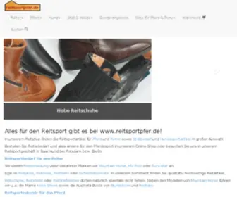 Reitsportpfer.de(Reitartikel) Screenshot