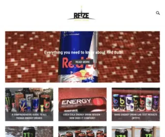 Reize.com.au(Energy drinks) Screenshot