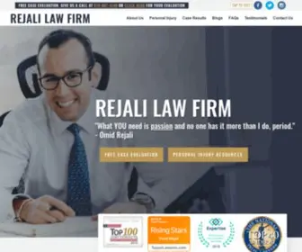 Rejalilawfirm.com(Rejali Law Firm) Screenshot