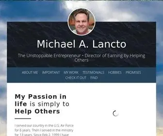 Rejoicing.com(Michael Lancto Christian Entrepreneur on Strikingly) Screenshot