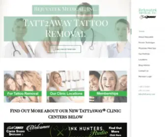 Rejuvatekmedical.com(Tatt2Away Non) Screenshot