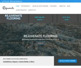 Rejuvenateflooring.com(Epoxy Floors and DIY Shop) Screenshot