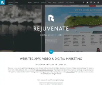 Rejuvenateproductions.com(Digital Agency Leeds) Screenshot