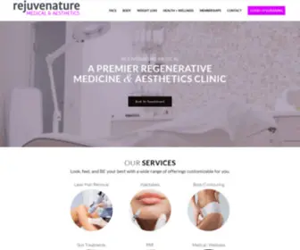 Rejuvenaturemedical.com(Regenerative Medicine) Screenshot