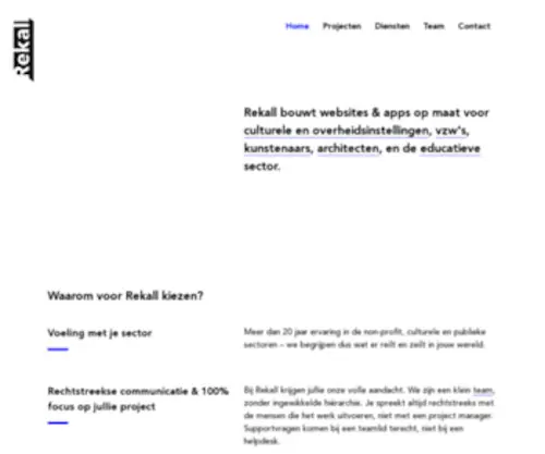 Rekalldesign.com(Sites en apps voor cultuur en overheid) Screenshot