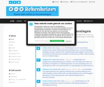 Rekenkeizer.nl(Maak zelf je online berekeningen met Rekenkeizer) Screenshot