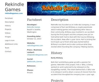 Rekindlegames.com(Rekindle Games) Screenshot