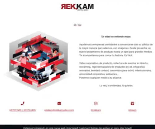Rekkamvideo.com(Empresa de audiovisuales) Screenshot