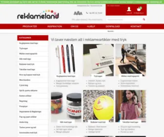 Reklameland.dk(Reklamegaver og merchandise) Screenshot