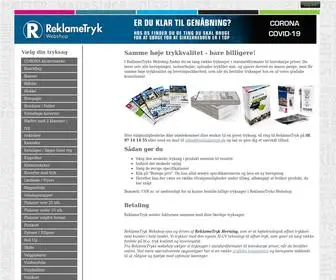 Reklametryk-Webshop.dk(ReklameTryk Webshop) Screenshot