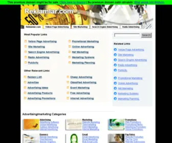 Reklamlar.com(The Leading Reklam LAR Site on the Net) Screenshot