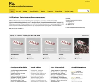Reklamombudsmannen.org(Reklamombudsmannen) Screenshot