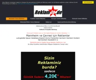 Reklamto.de(Türkische) Screenshot