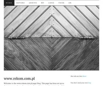 Rekom.com.pl(A blog about different stuff all around) Screenshot