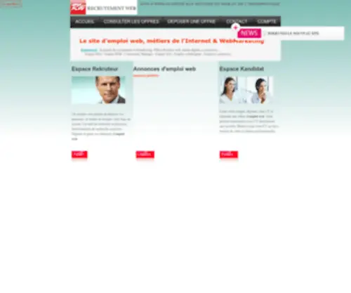 Rekruteo.fr(Emploi webmarketing) Screenshot
