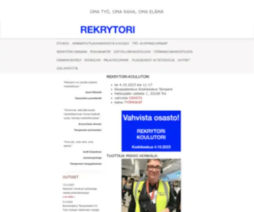 Rekrytori.fi(Työ) Screenshot