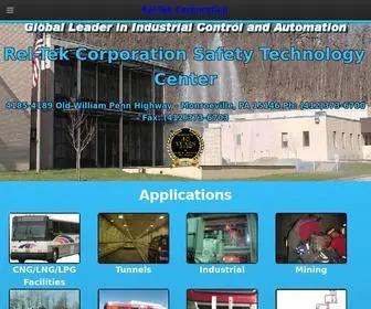 Rel-Tek.com(Rel-Tek Corporation-Manufacturer of complete Gas Detection Systems) Screenshot