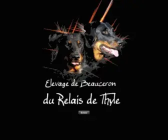 Relaisdethyle.com(Elevage de Beauceron du Relais de Thyle et Pension Canine) Screenshot