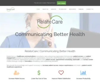 Relatecare.com(Healthcare Contact Center Services) Screenshot