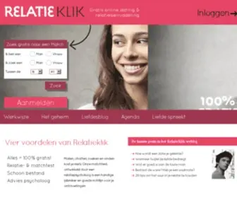 Relatieklik.nl(Gratis dating gratis daten liefdesportal en online relatiebemiddeling) Screenshot