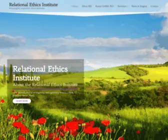 Relationalethicsinstitute.com(Meaningful, inquisitive ethics seminars) Screenshot