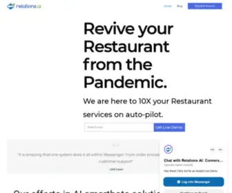 Relationsai.com(Relations AI) Screenshot