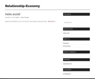 Relationship-Economy.com(Just another WordPress site) Screenshot