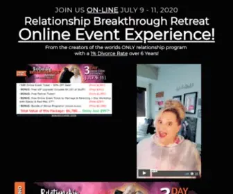 Relationshipbreakthroughretreat.com(RBR 2020) Screenshot