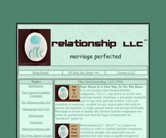Relationshipllc.com(Relationship LLC (TM) Marriage Limited Liability Company) Screenshot