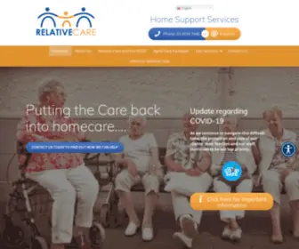 Relativecare.com.au(Home Support Services) Screenshot