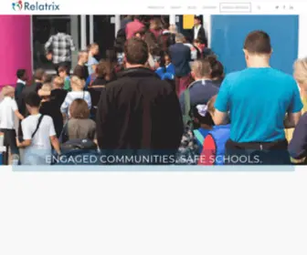 Relatrix.com(Engaged Communities. Safe Schools. The single biggest factor) Screenshot