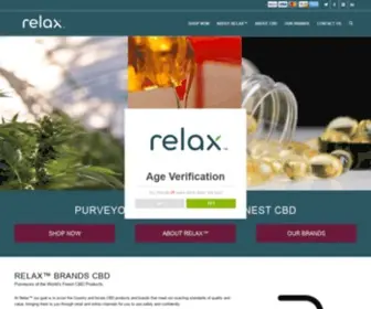 Relax-Brands.com(CBD Online Retailer) Screenshot