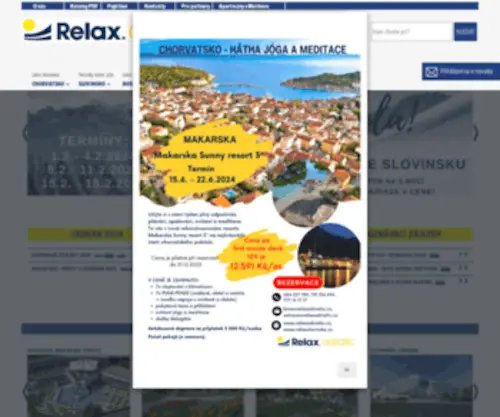 Relaxadriatic.cz(DOVOLENÁ PRO VŠECHNY) Screenshot