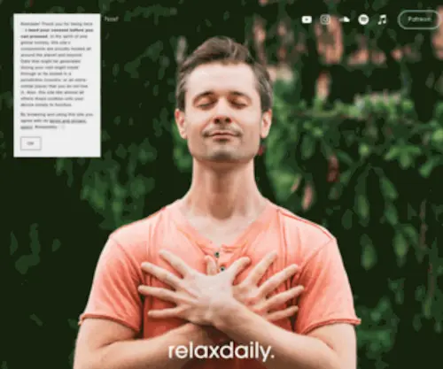 RelaxDaily.net(A lifestyle choice) Screenshot