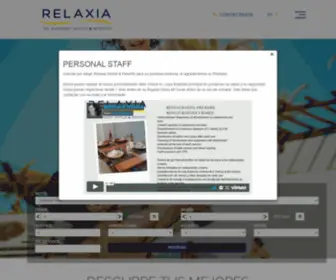 Relaxia.net(Cadena hotelera de las Islas Canarias) Screenshot