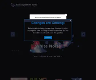 Relaxingwhitenoise.com(Relaxing White Noise) Screenshot