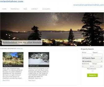 Relaxintahoe.com(South Lake Tahoe Vacation Rentals) Screenshot