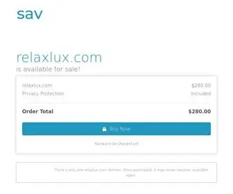 Relaxlux.com(The premium domain name) Screenshot