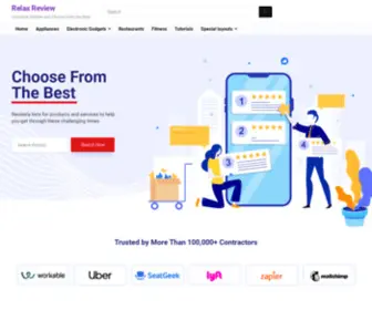 Relaxreview.com(Compare, Review and Choose from the Best) Screenshot