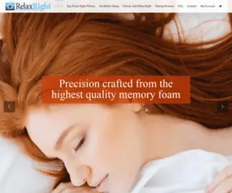Relaxrightproducts.com(Patented Orthopedic Pillow) Screenshot
