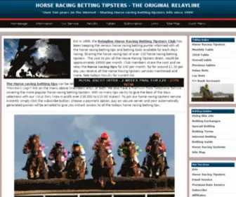 Relayline.com(Horse racing tipsters) Screenshot