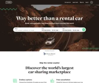 Relayrides.com(Find a rental car alternative or earn money sharing your car) Screenshot