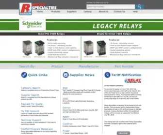 Relayspec.com(Relay Specialties) Screenshot