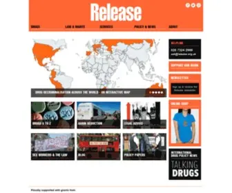 Release.org.uk(Drugs, The Law & Human Rights) Screenshot