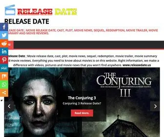 Releasedate.us(Release Date; Movie release date) Screenshot