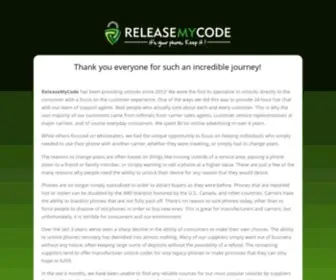 Releasemycode.com(Mobile Phones and Devices) Screenshot